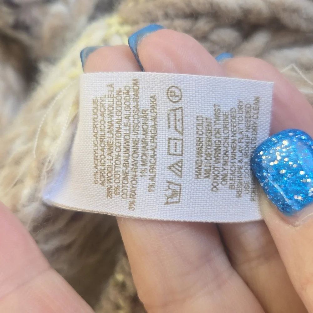 Free People Wool Blend Knit Sweater